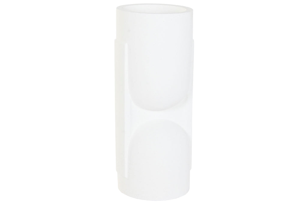 MACETERO MAGNESIA 38X38X91 RUGOSO BLANCO ROTO - Imagen 2