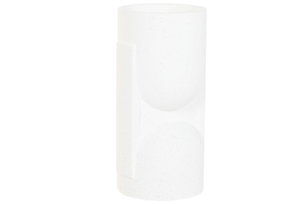 MACETERO MAGNESIA 36X36X70 RUGOSO BLANCO ROTO - Imagen 1