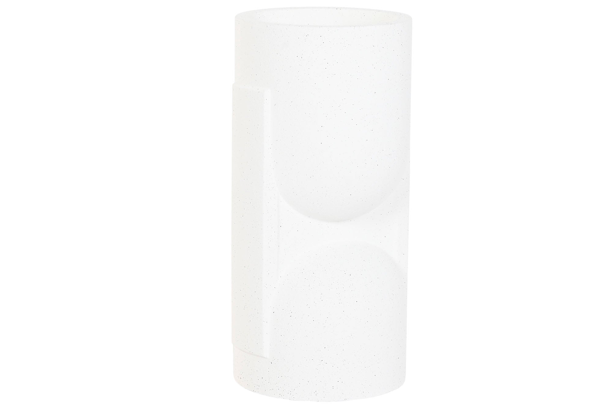 MACETERO MAGNESIA 36X36X70 RUGOSO BLANCO ROTO - Imagen 1