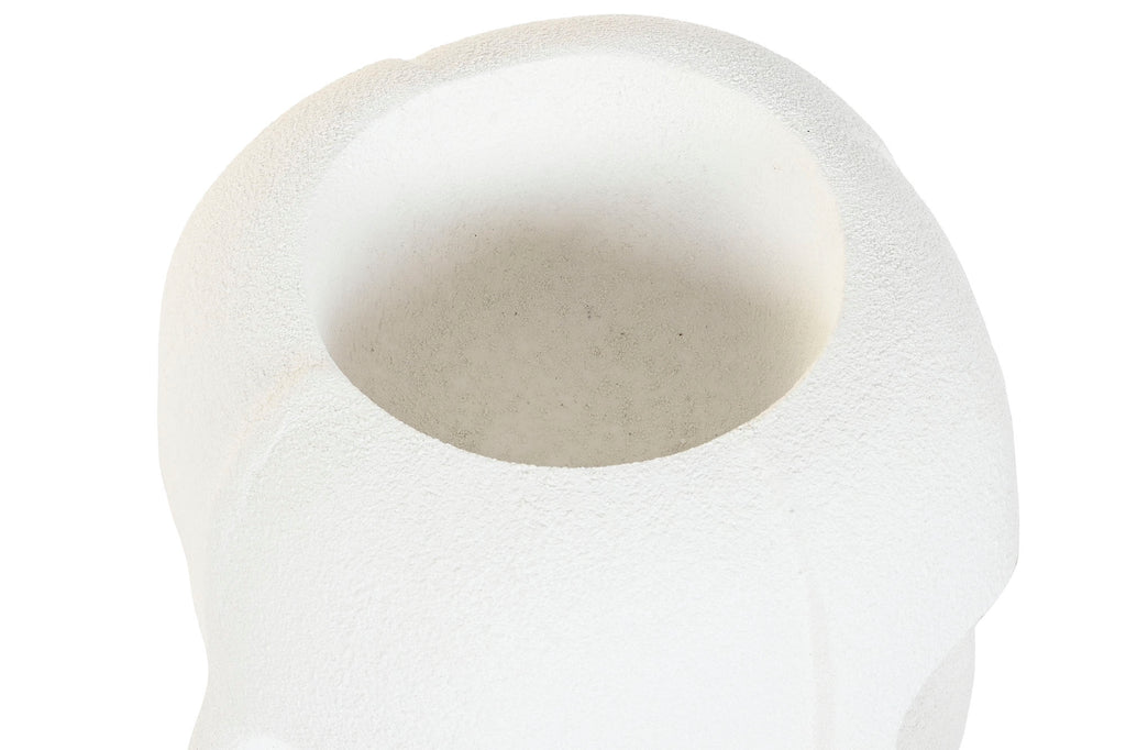 MACETERO MAGNESIA 49X49X50 CARA RUGOSO BLANCO - Imagen 4