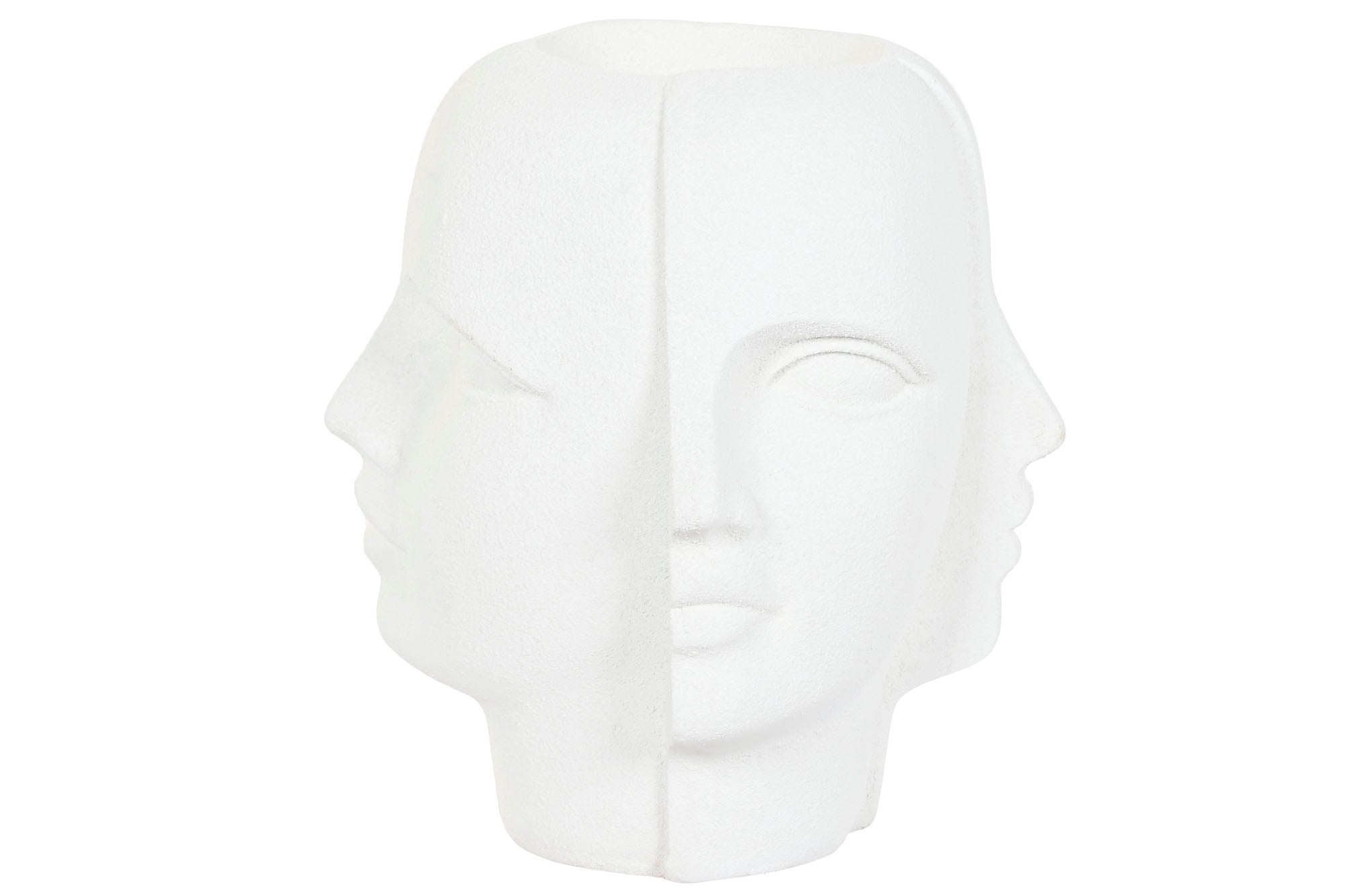 MACETERO MAGNESIA 49X49X50 CARA RUGOSO BLANCO - Imagen 3