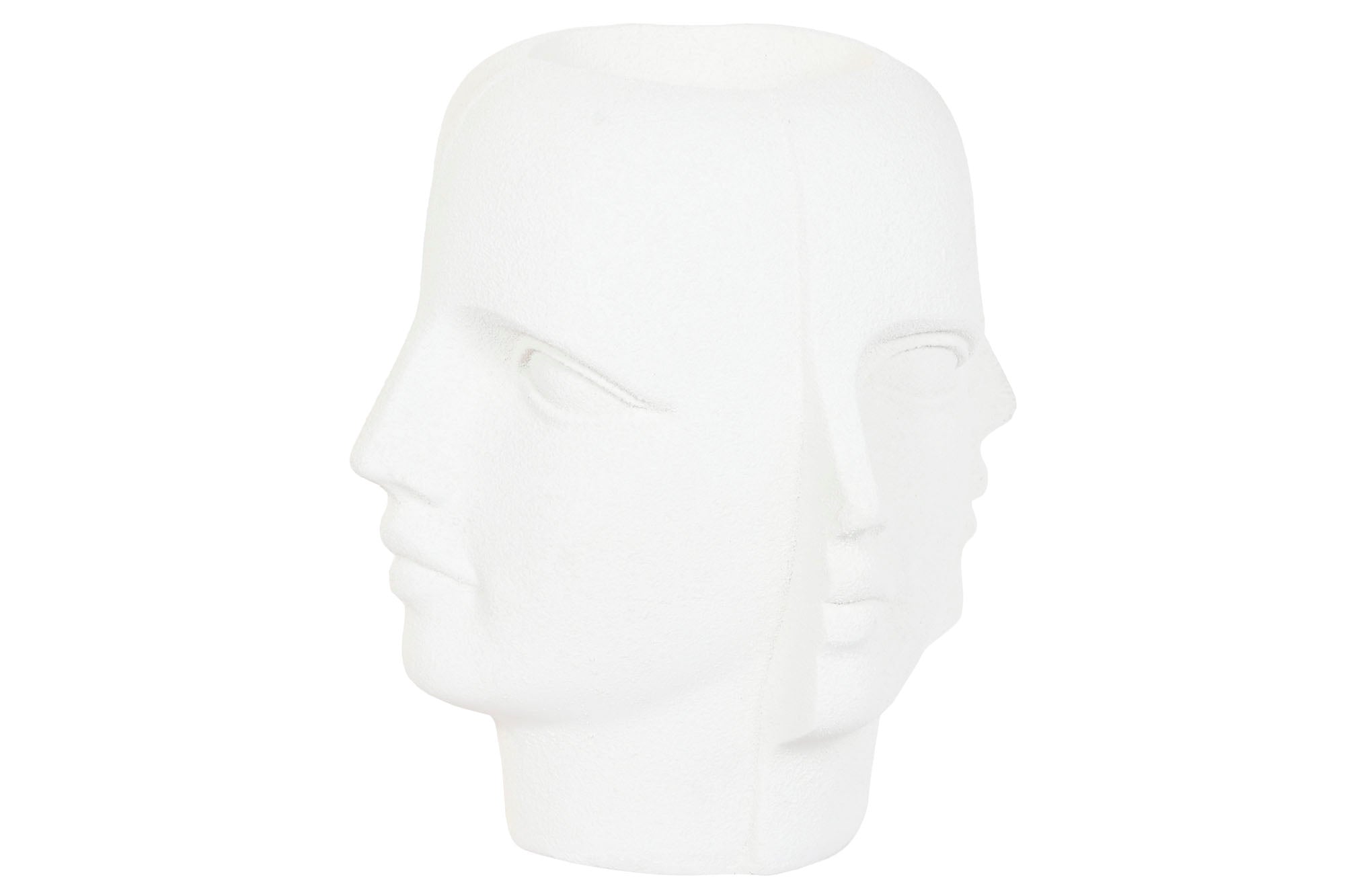 MACETERO MAGNESIA 49X49X50 CARA RUGOSO BLANCO - Imagen 2