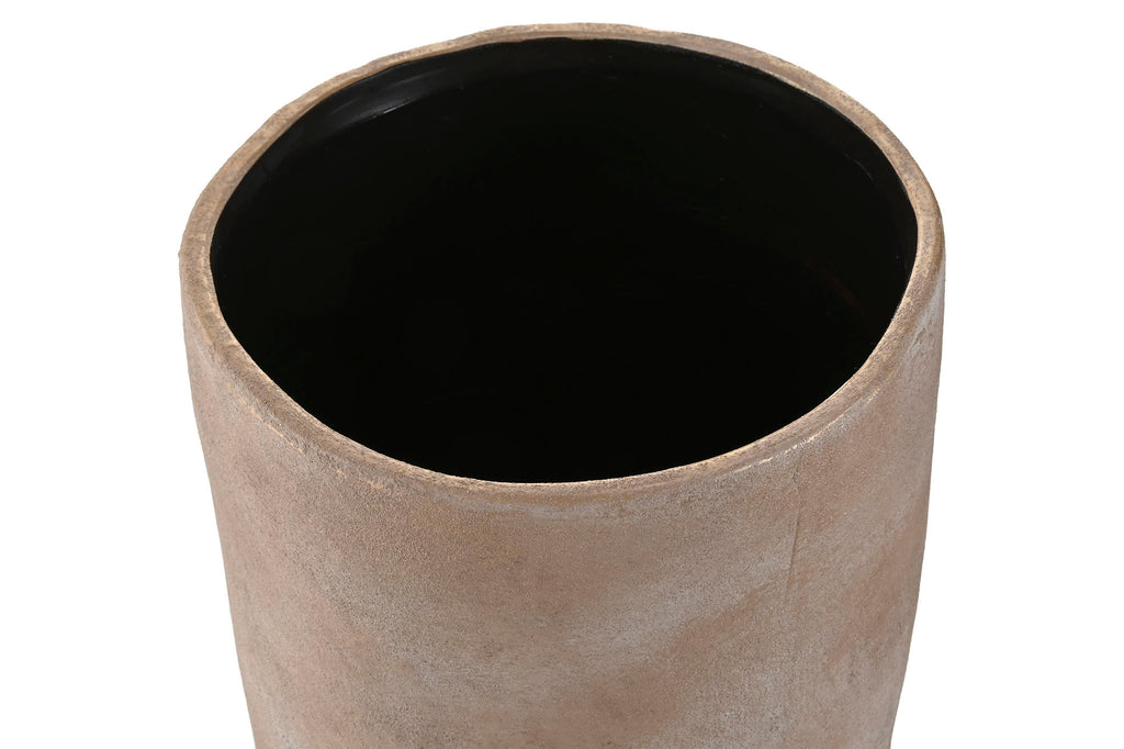 MACETERO CERAMICA 24X24X35 MARRON CLARO - Imagen 1