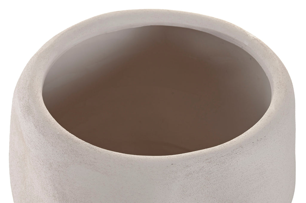 MACETERO CERAMICA 30X30X26 ORGANICO CRUDO - Imagen 1
