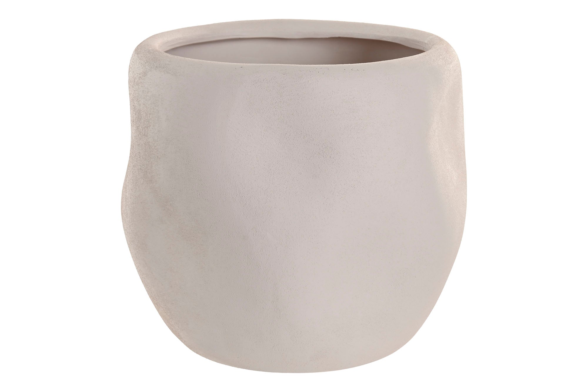 MACETERO CERAMICA 30X30X26 ORGANICO CRUDO - Imagen 2