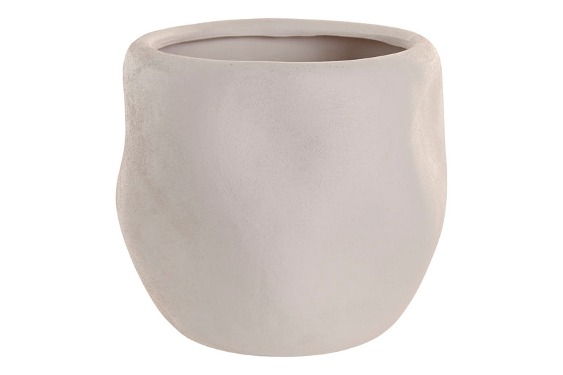 MACETERO CERAMICA 30X30X26 ORGANICO CRUDO - Imagen 2