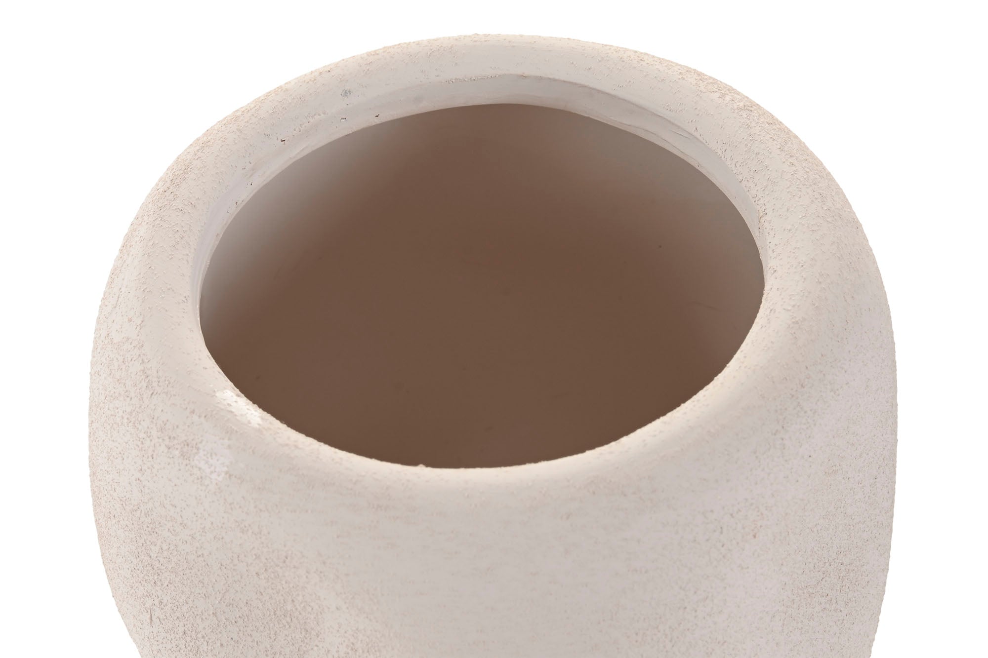 MACETERO CERAMICA 14X14X12 ORGANICO CRUDO - Imagen 2