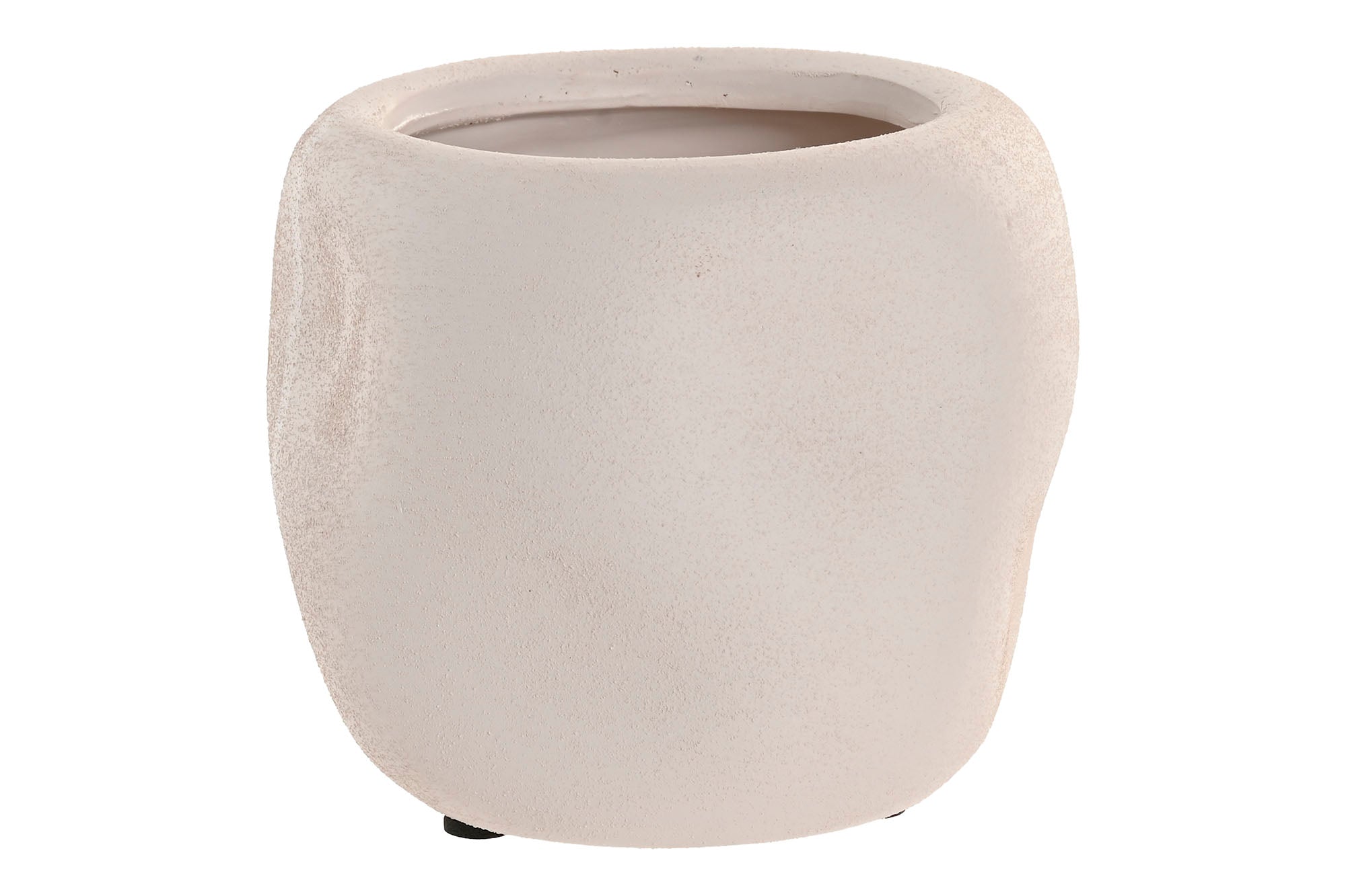 MACETERO CERAMICA 14X14X12 ORGANICO CRUDO - Imagen 3