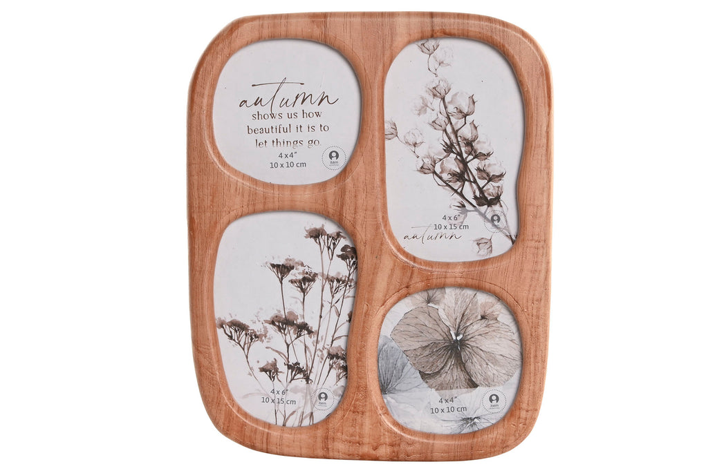 MARCO MULTIFOTO MDF 23X2X28 MARRON - Imagen 1