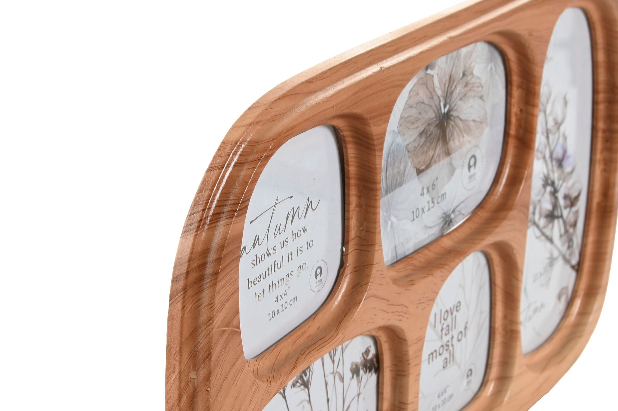 MARCO MULTIFOTO MDF 42,5X2X25 11x20.5 MARRON - Imagen 2