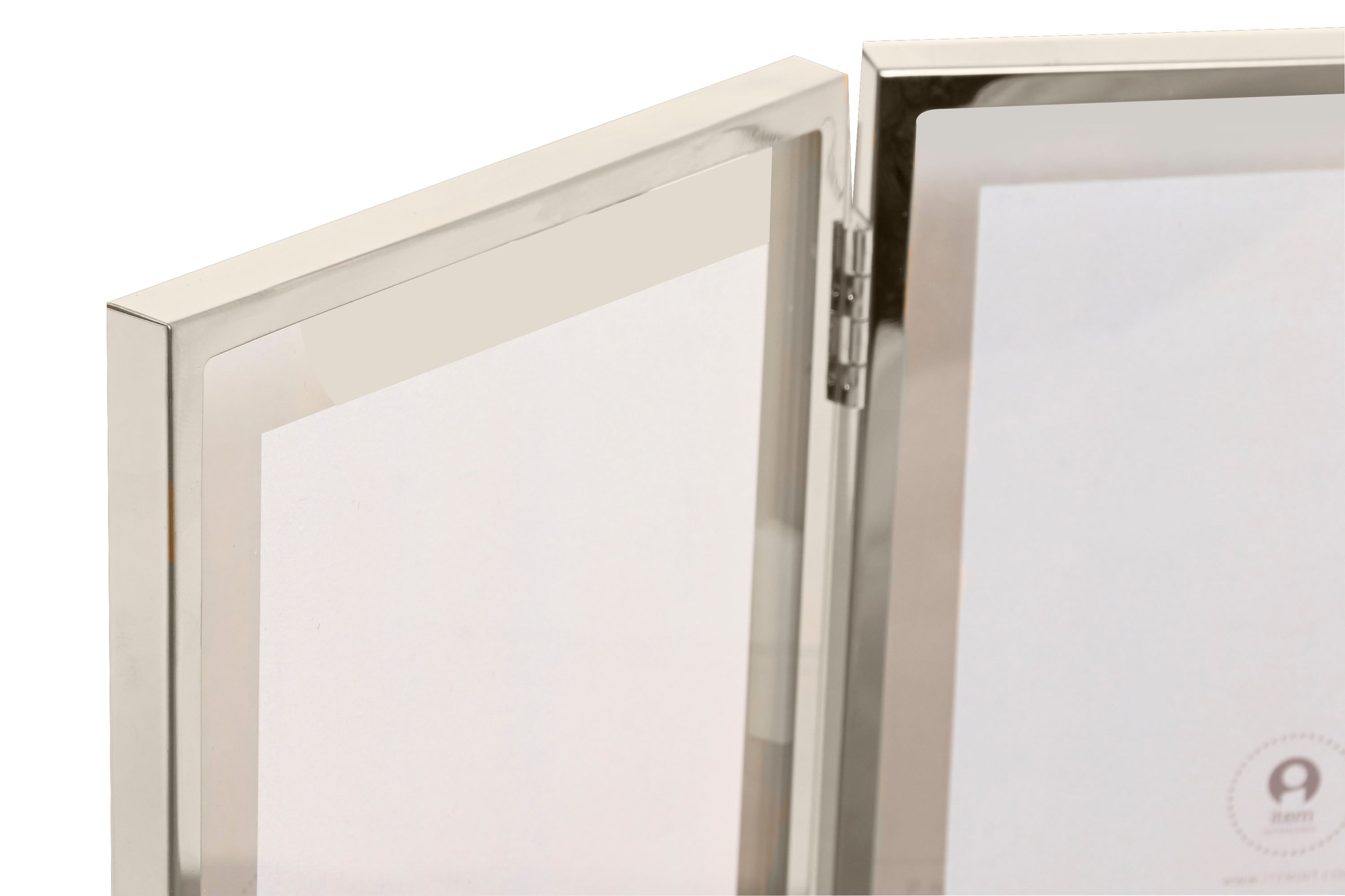 MARCO FOTO 13X18 SET 2 INOX CRISTAL 27X1,8X16,5 - Imagen 2