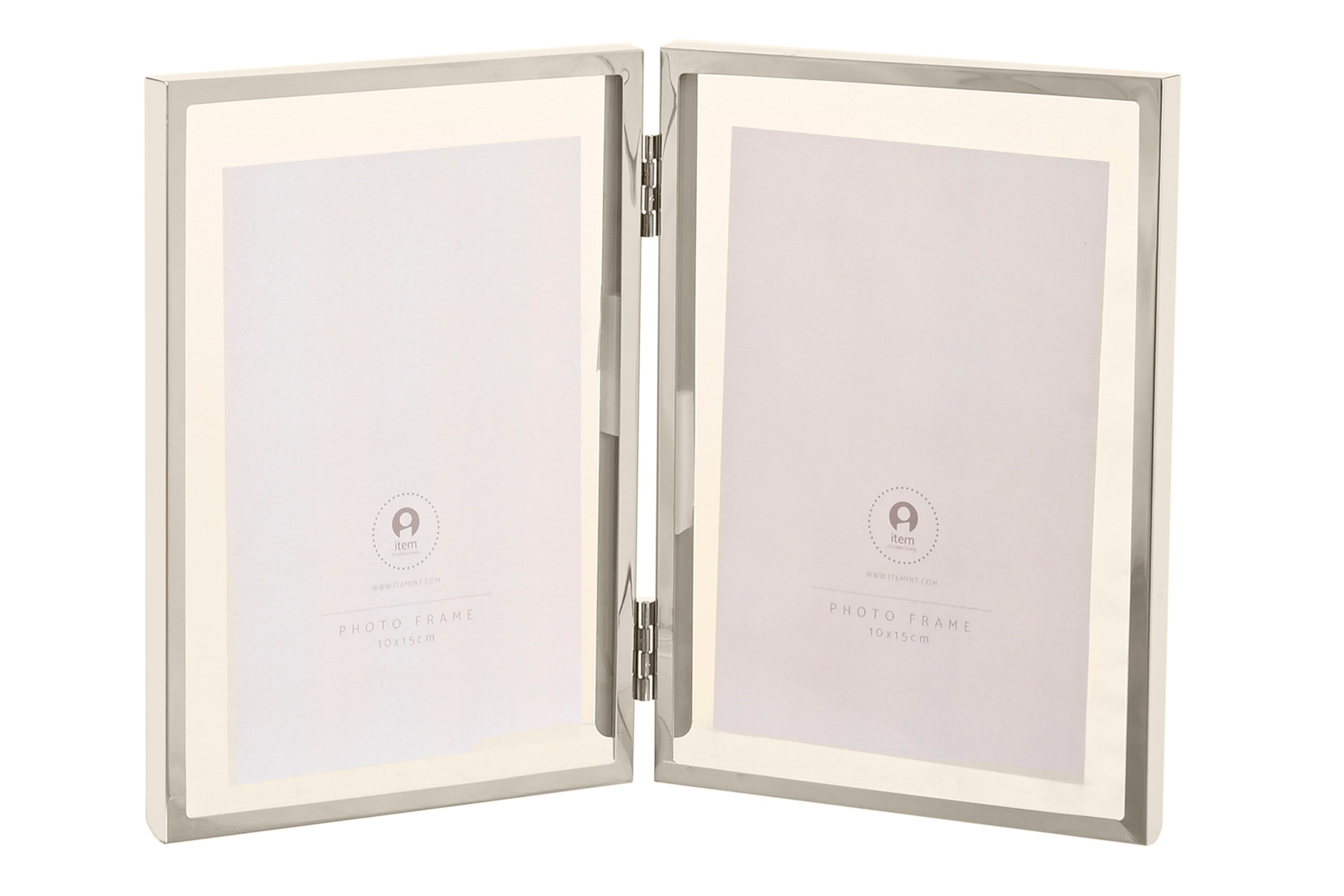 MARCO FOTO 13X18 SET 2 INOX CRISTAL 27X1,8X16,5 - Imagen 1