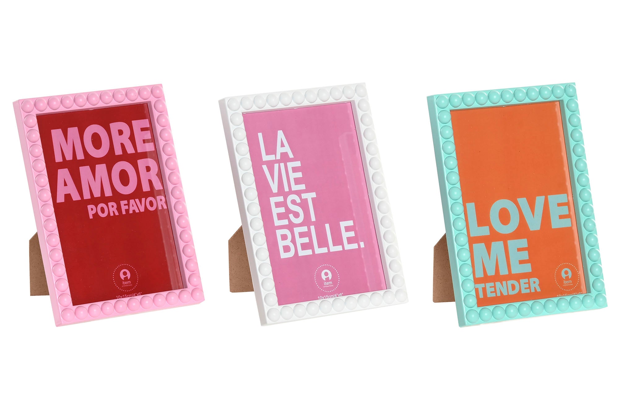 MARCO FOTO 10X15 PP 12X1,5X16,4 BOLITAS 3 SURT. - Imagen 2