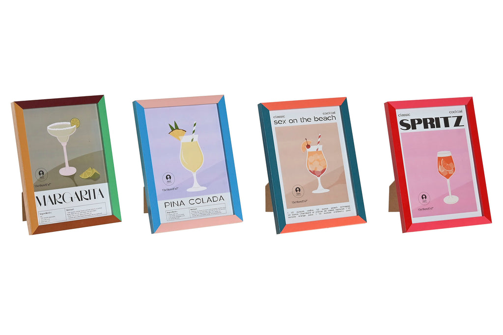 MARCO FOTO 13X18 MDF 14,6X1,2X19,6 COCKTAIL 4 SURT - Imagen 1