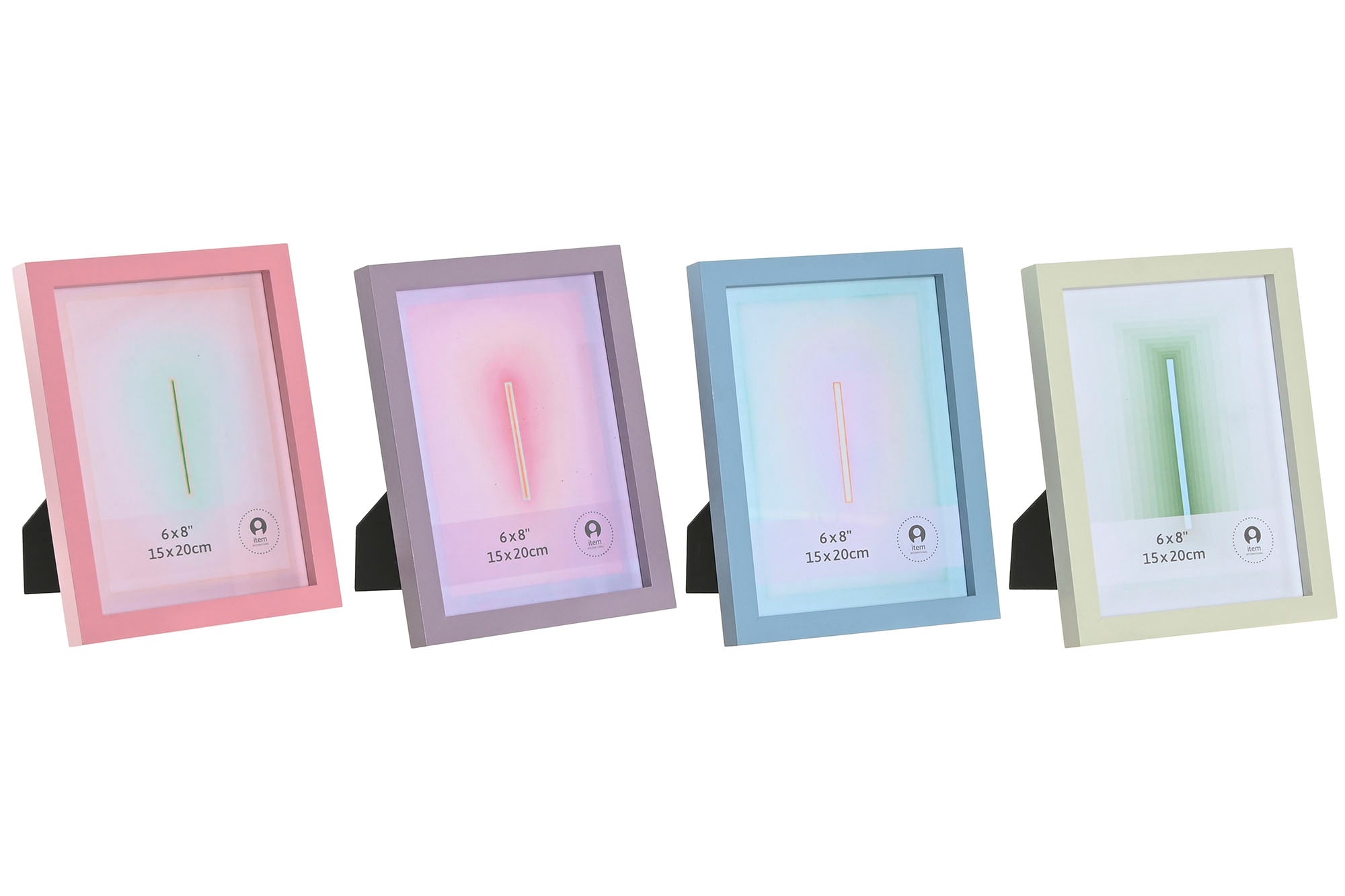 MARCO FOTO 15X20 MDF CRISTAL 22X2,5X17 4 SURT. - Imagen 2