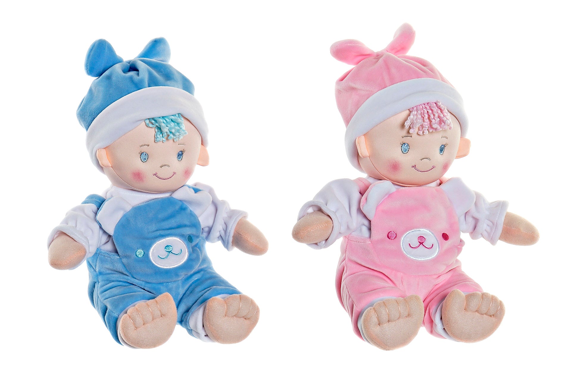 PELUCHE POLIESTER 22X18X30 BEBE 2 SURT. - Imagen 1