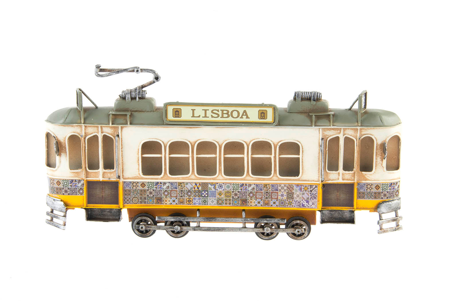 DECORACION PARED METAL 27X13X2 TRANVIA - Imagen 1