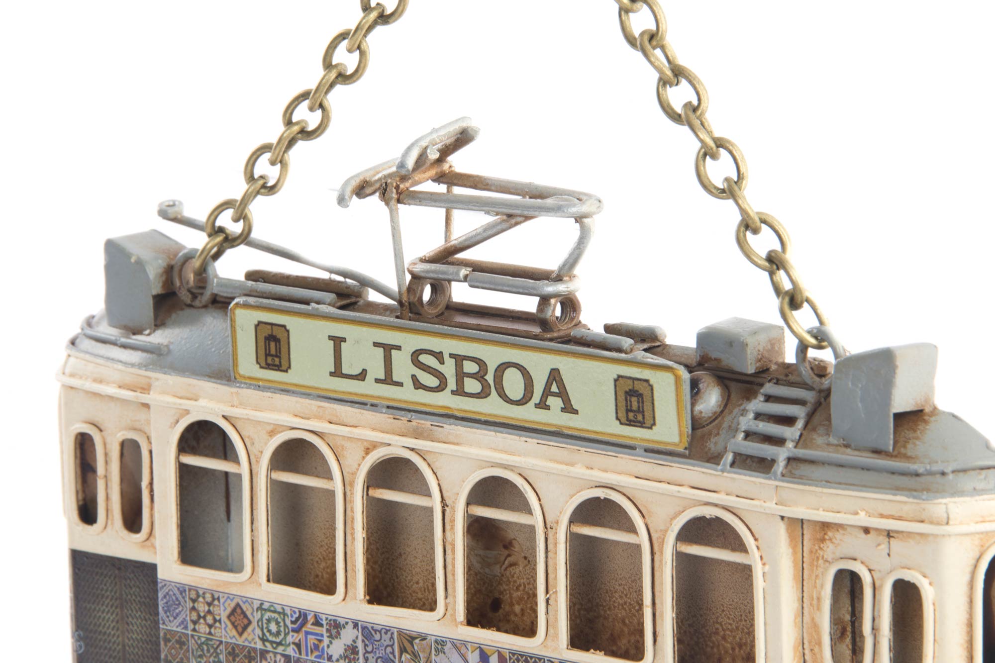 DECORACION PARED METAL MDF 19X16X2 TRANVIA - Imagen 1