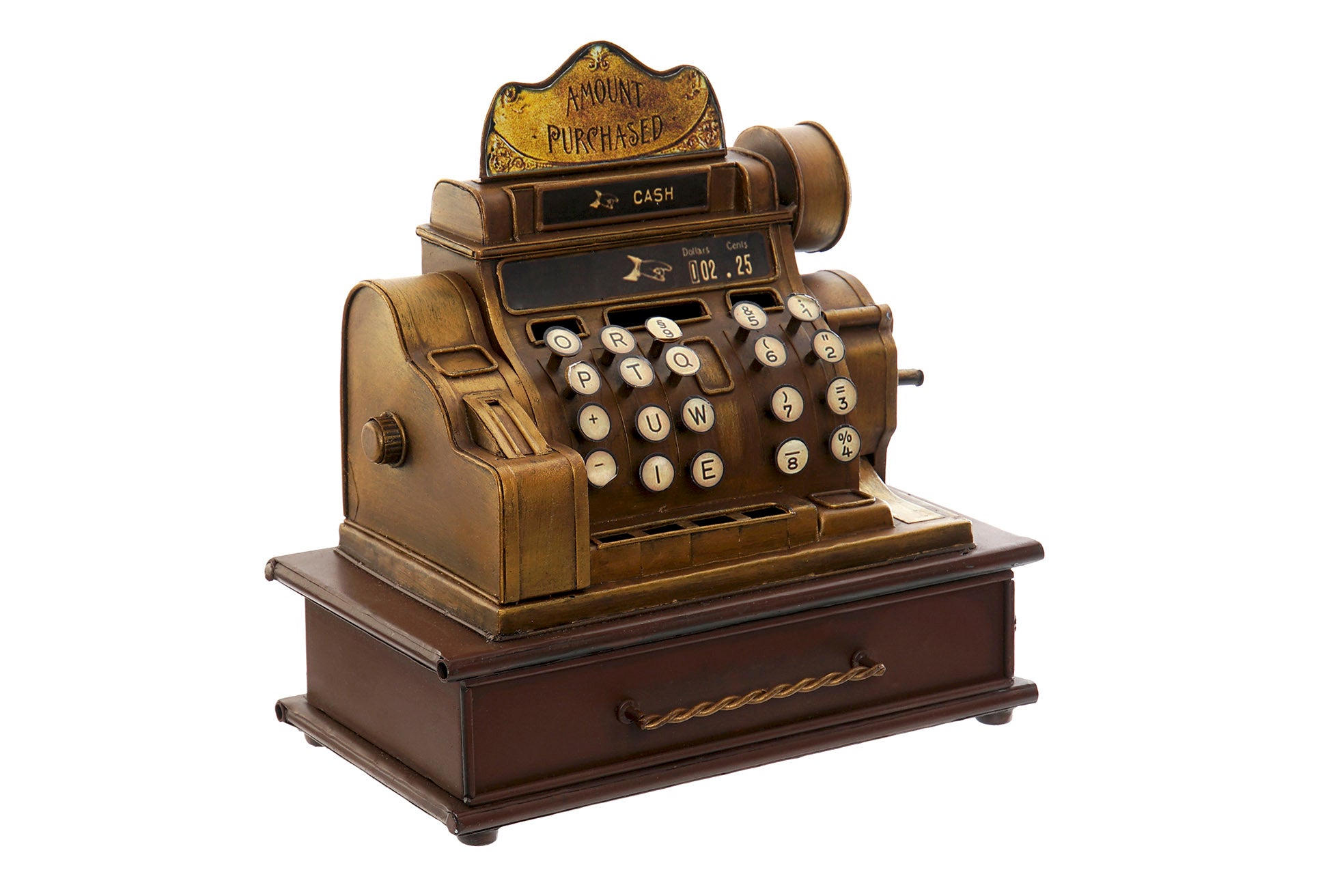 FIGURA METAL 23X14X23 REGISTRADORA - Imagen 1