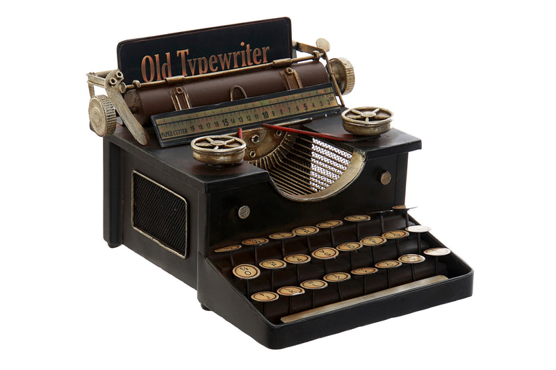 FIGURA METAL 24X26X15 MAQUINA NEGRO - Imagen 2