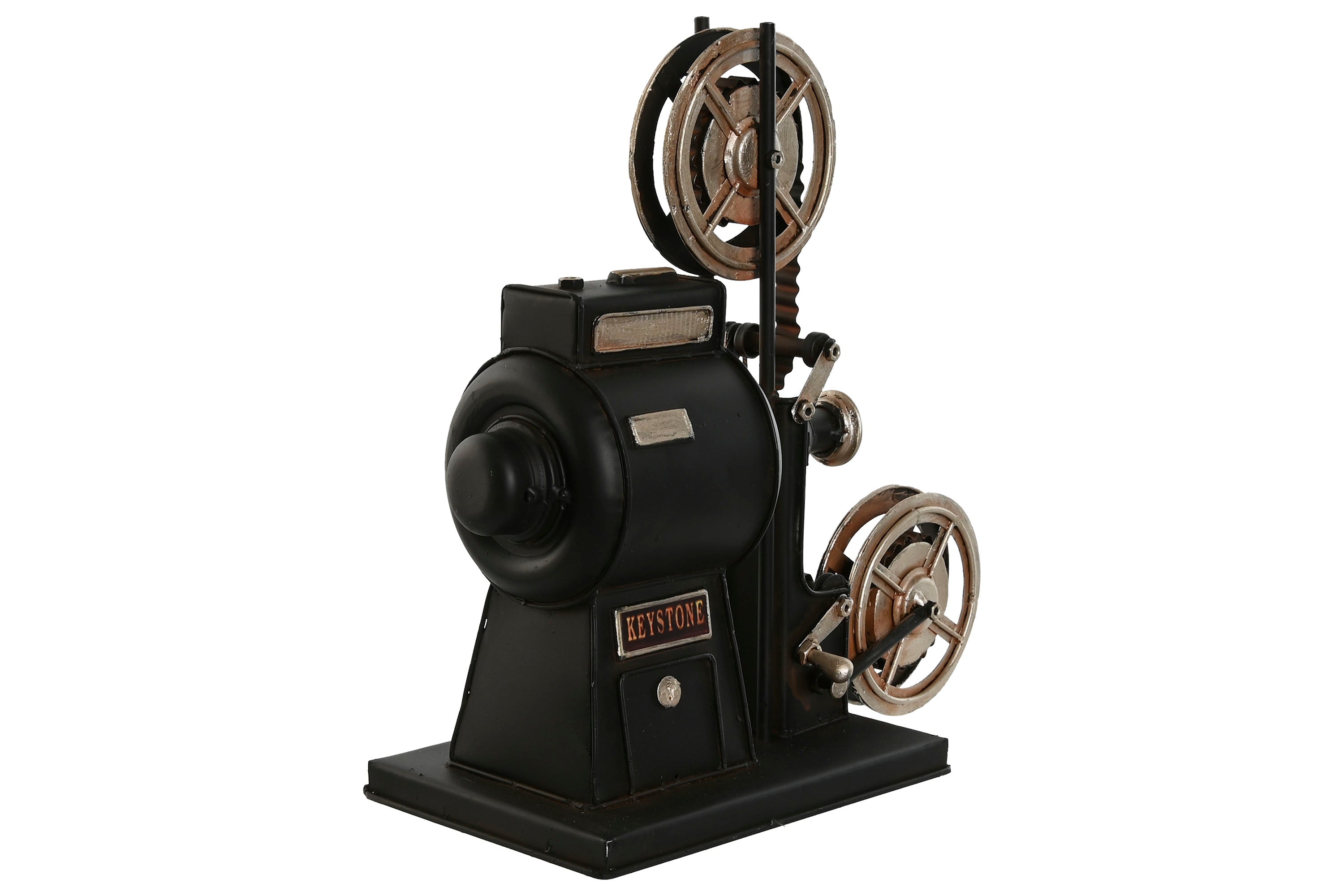 DECORACION METAL 23,5X11X24,5 CINEPROYECTOR NEGRO - Imagen 2