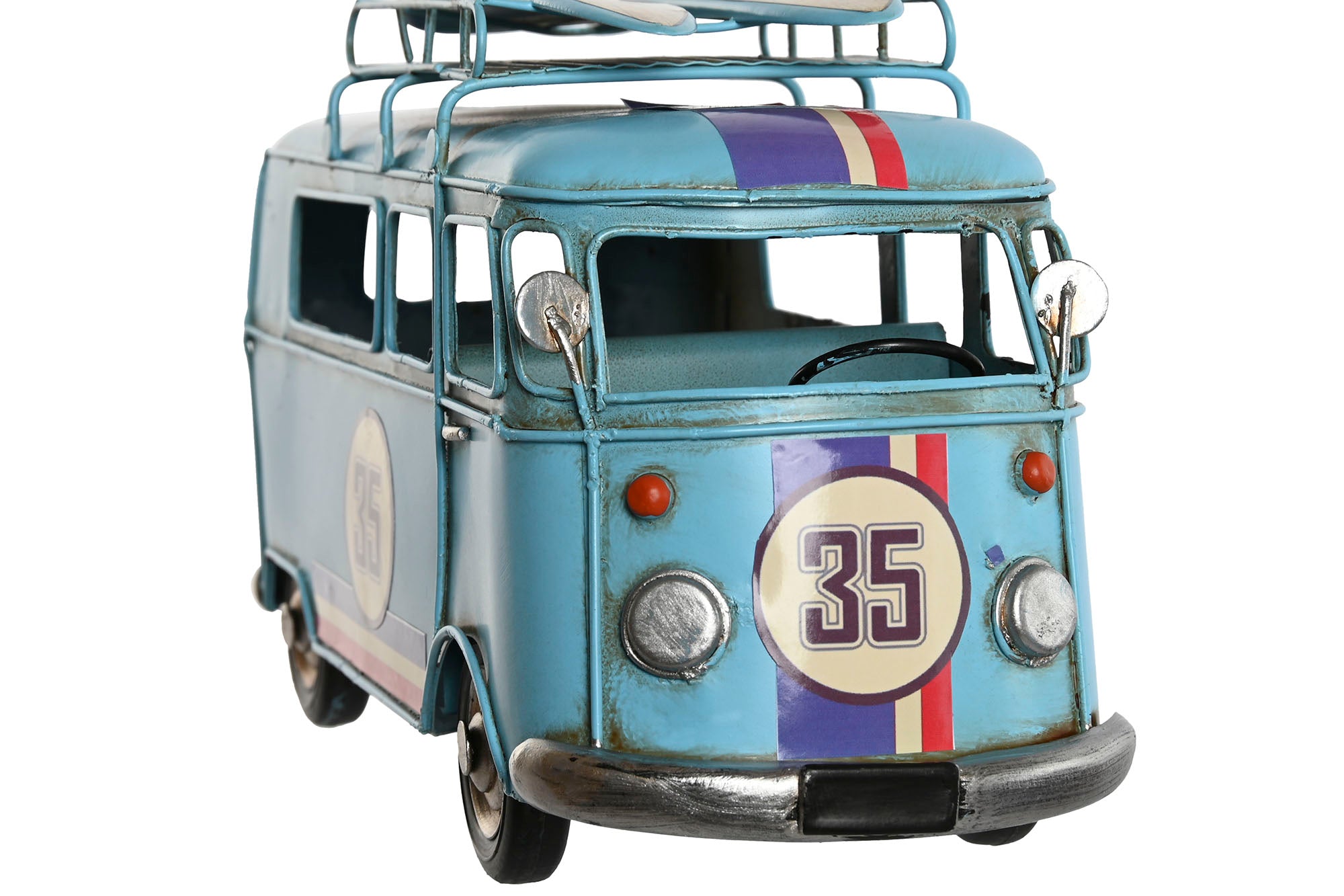 VEHICULO DECORACION METAL 27X10X16 3 SURT. - Imagen 2