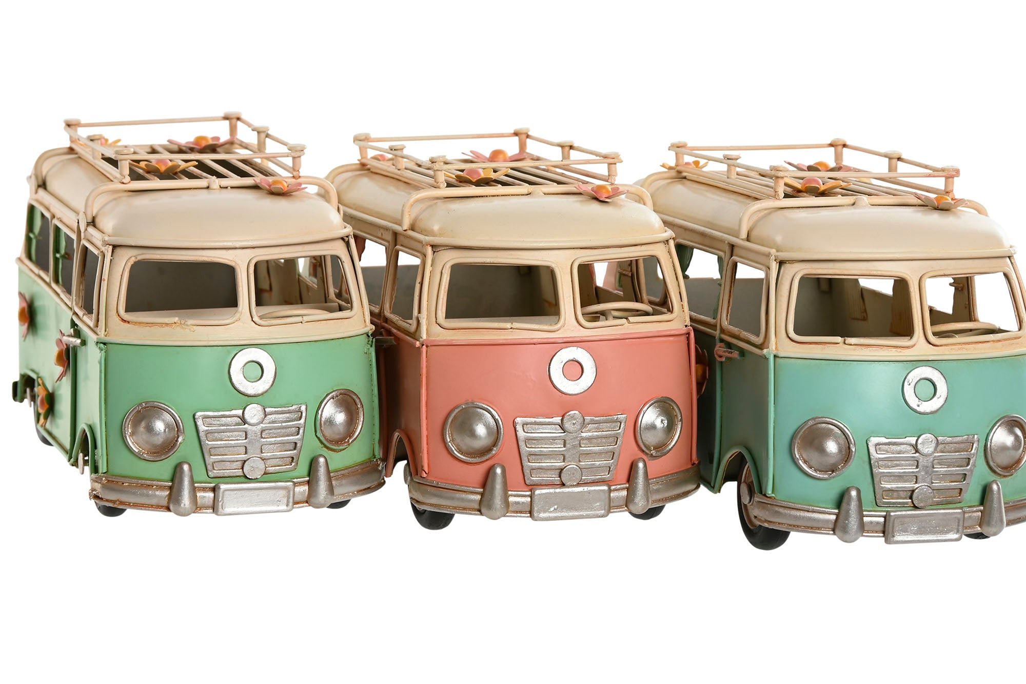 VEHICULO DECORACION METAL 20X9X11 portavela 3 SURT - Imagen 2