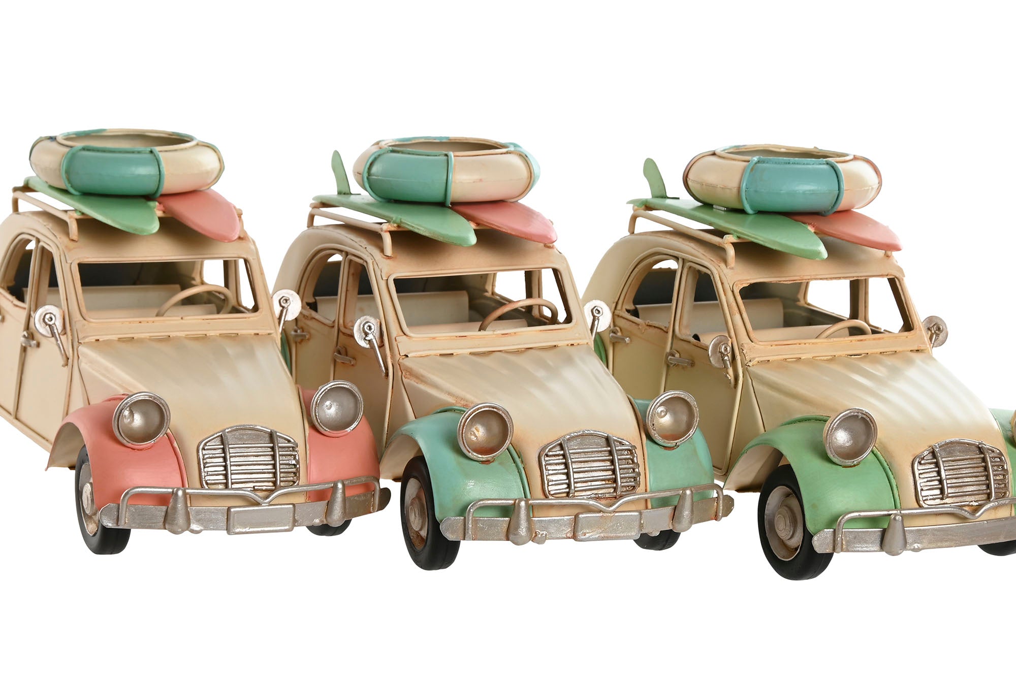 VEHICULO DECORACION METAL 28X11X11,5 3 SURT. - Imagen 2