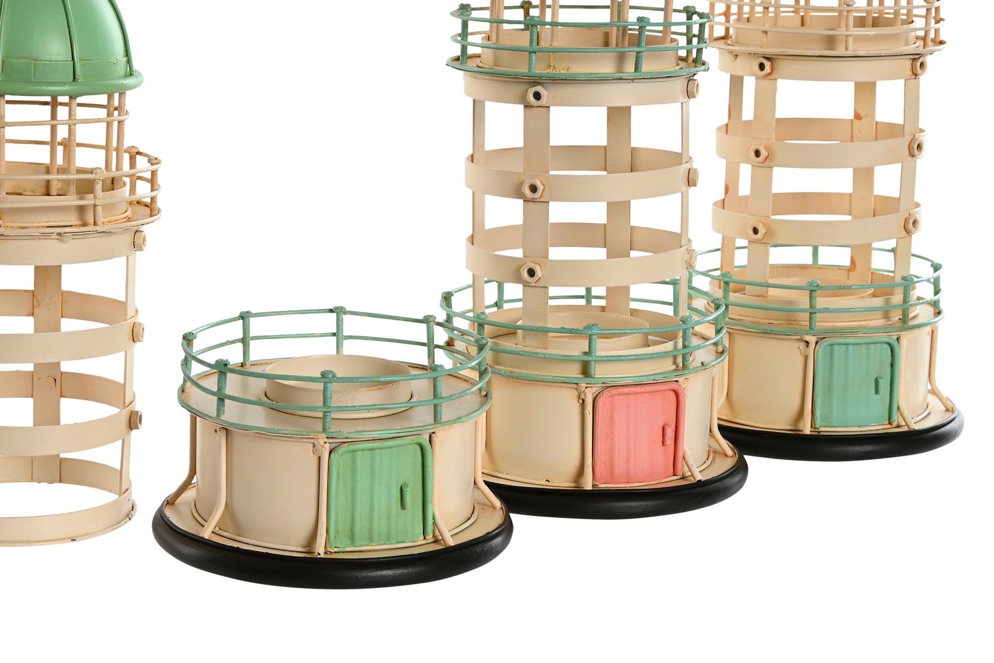 FARO METAL 13X13X27,5 PORTAVELA 3 SURT. - Imagen 2