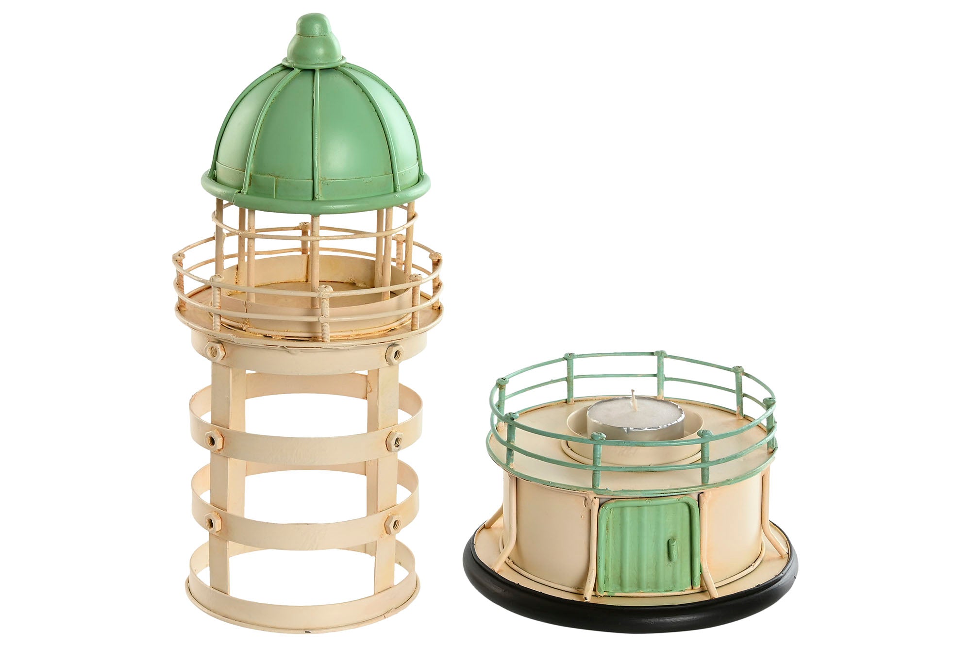 FARO METAL 13X13X27,5 PORTAVELA 3 SURT. - Imagen 3