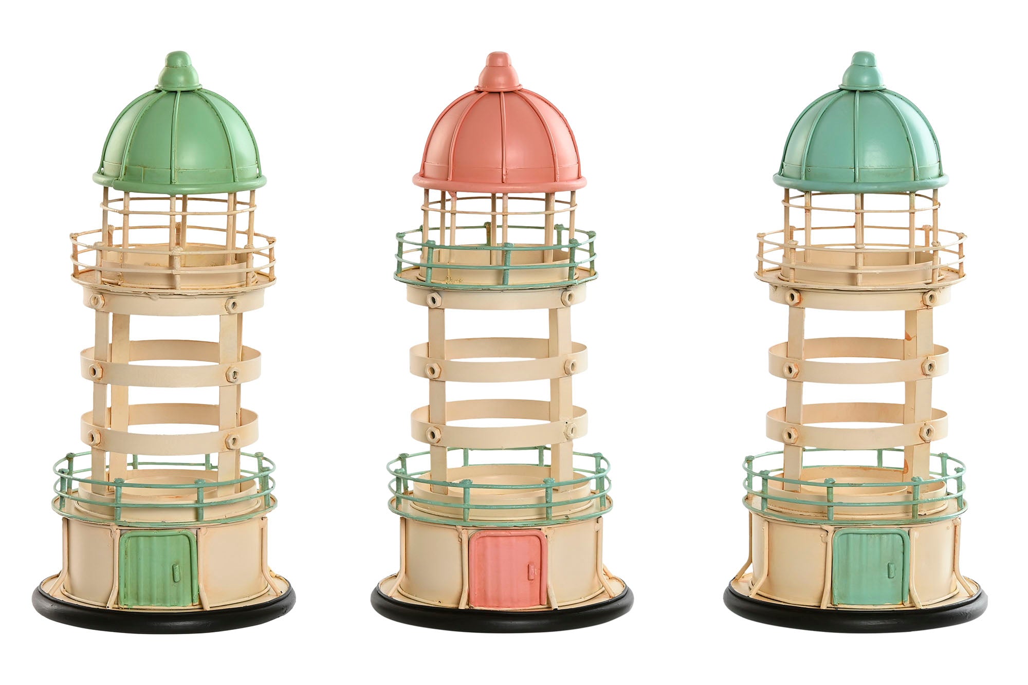 FARO METAL 13X13X27,5 PORTAVELA 3 SURT. - Imagen 1