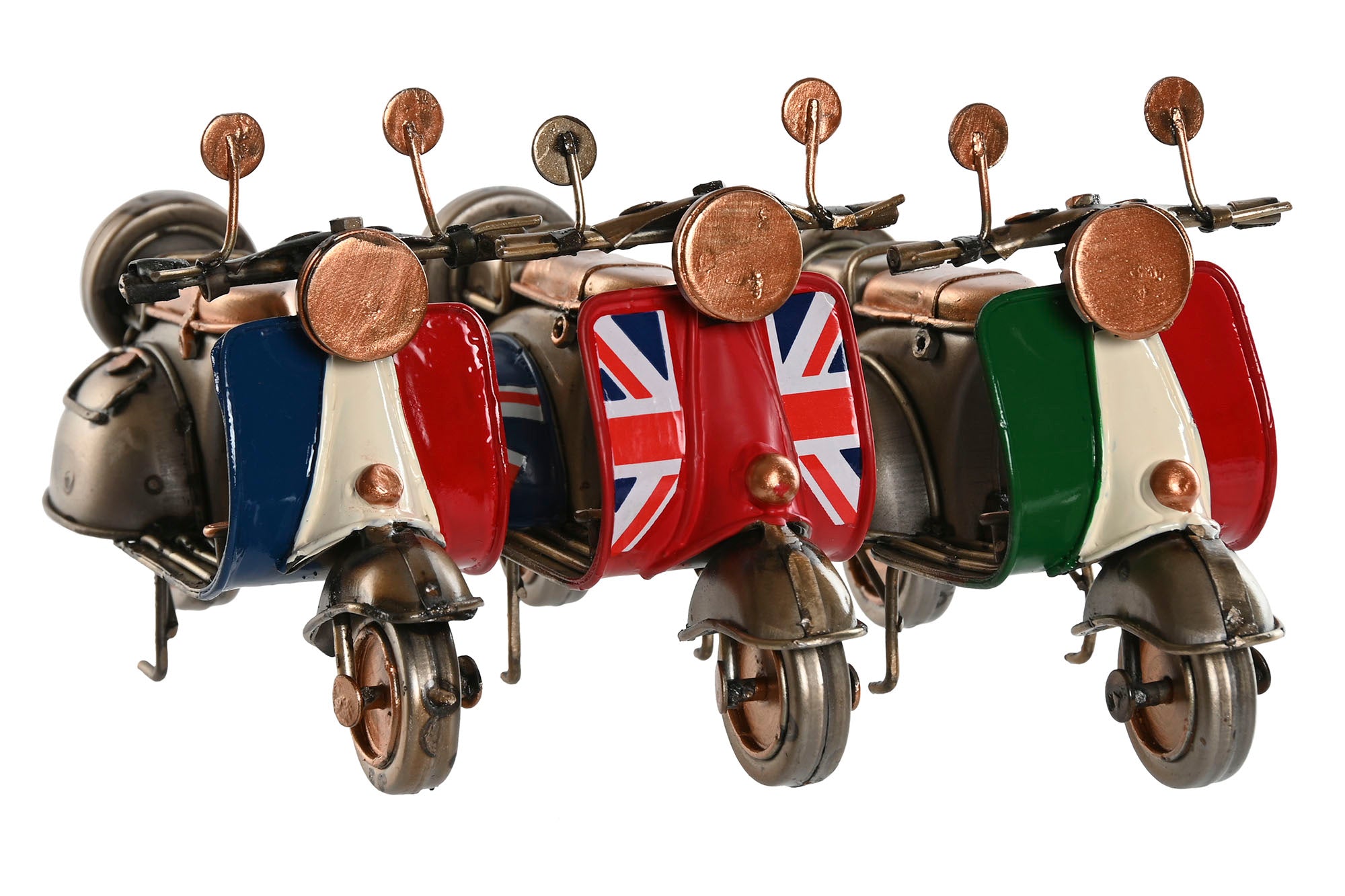 VEHICULO DECORACION METAL 11X6X7 3 SURT. - Imagen 1