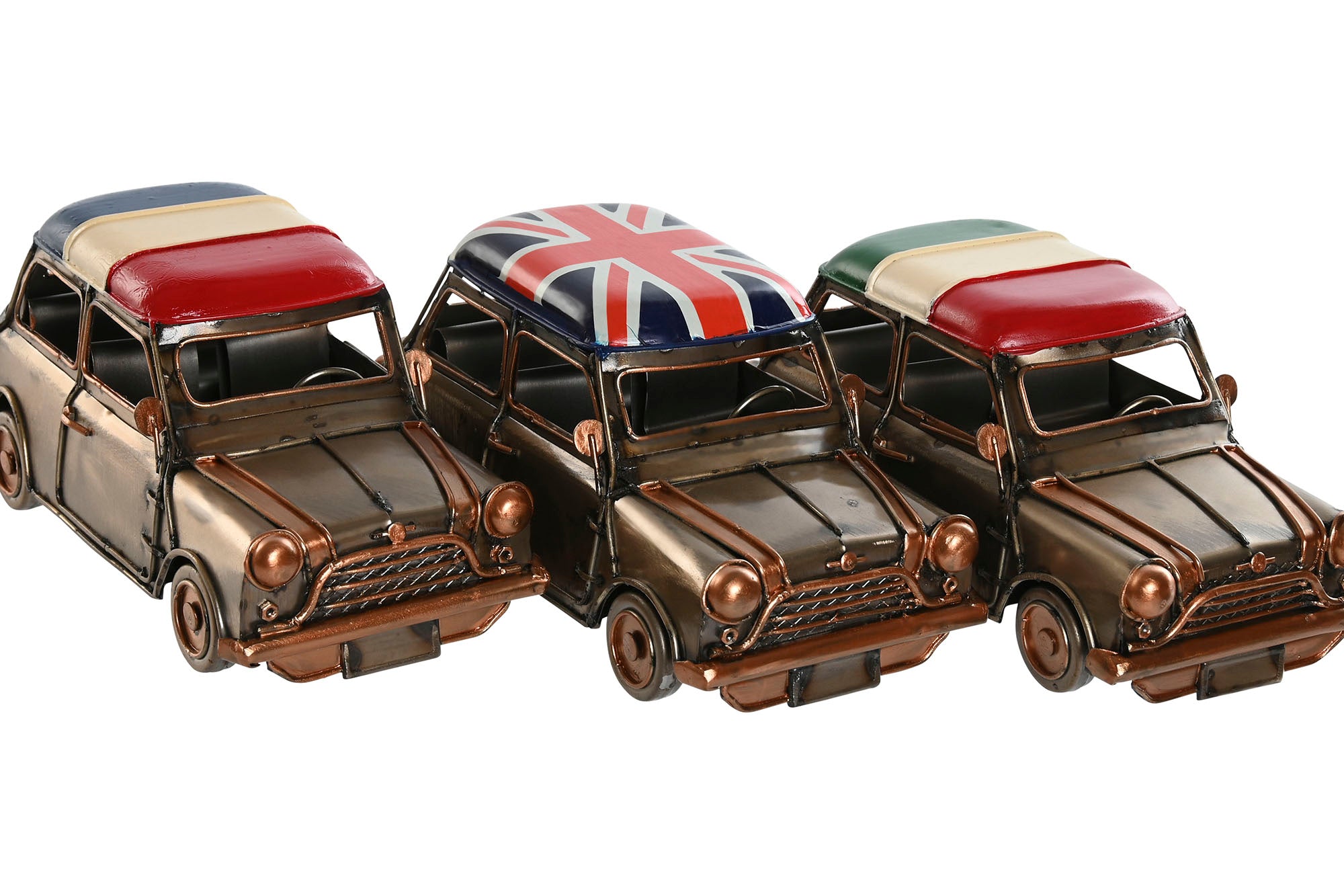 VEHICULO DECORACION METAL 17X9X8 COCHE 3 SURT. - Imagen 1