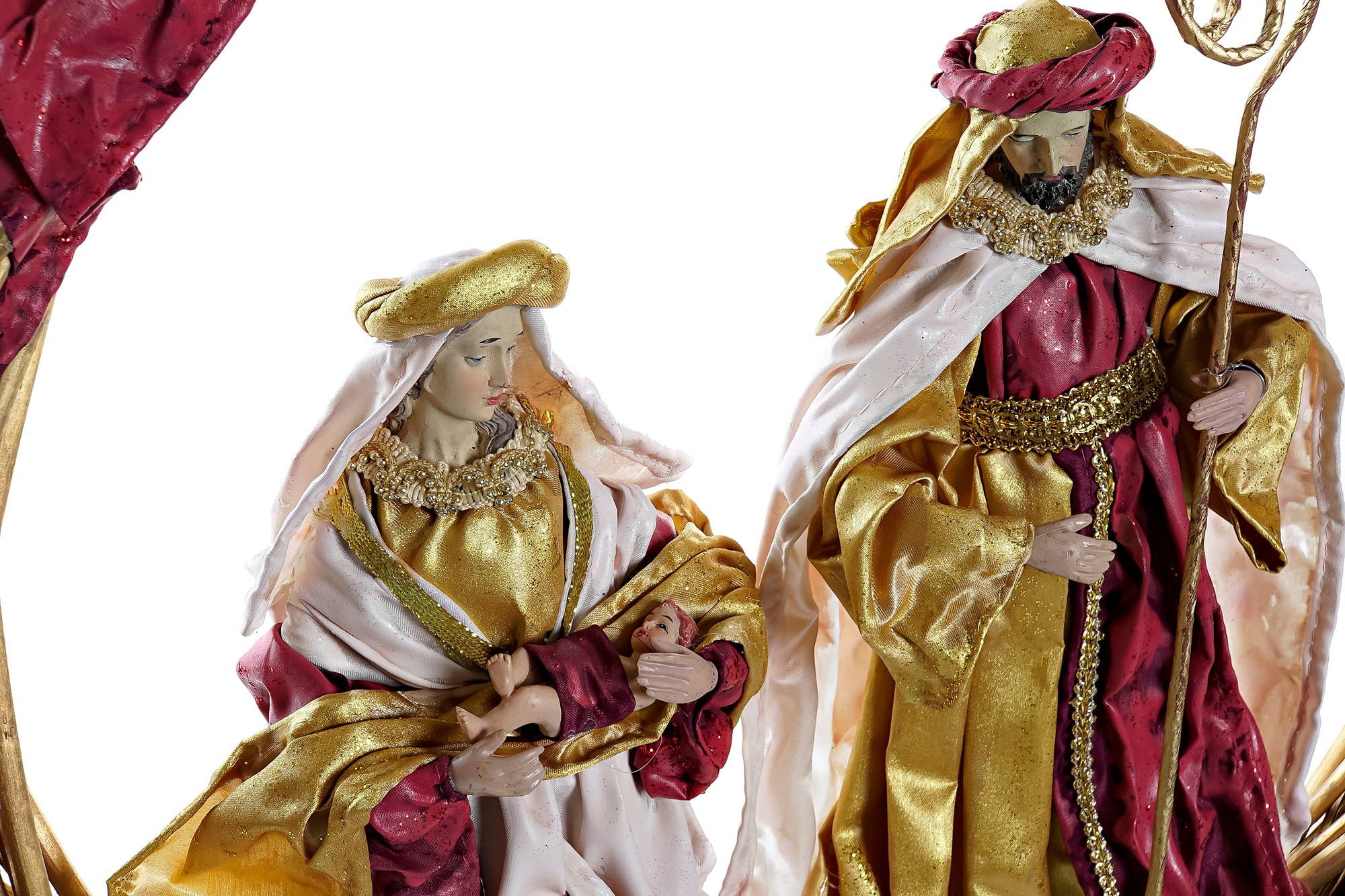 NACIMIENTO POLIESTER 50X5X50 CORONA ROJO - Imagen 3