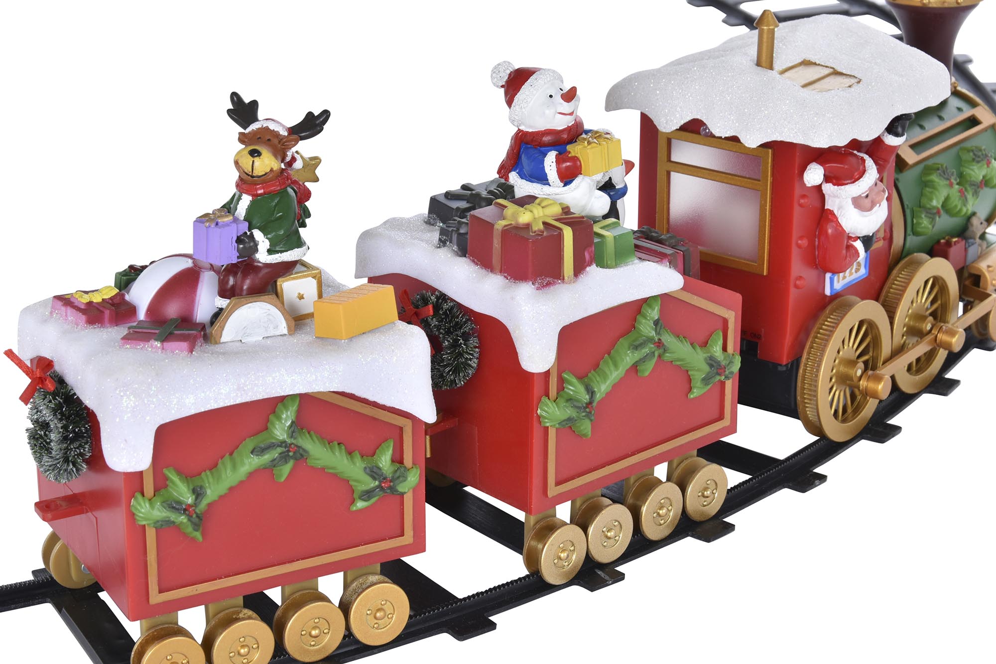 TREN LED RESINA 136X136X15 4AA MOVIMIENTO MUSICAL - Imagen 3