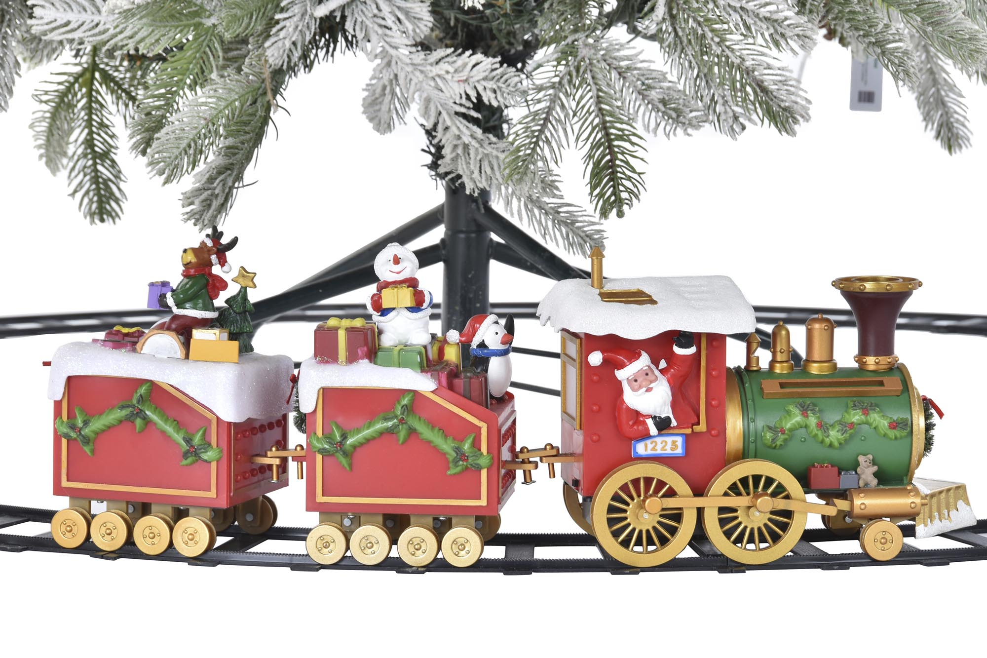 TREN LED RESINA 136X136X15 4AA MOVIMIENTO MUSICAL - Imagen 4