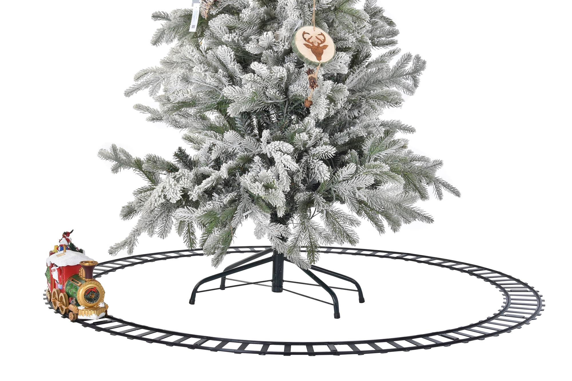 TREN LED RESINA 136X136X15 4AA MOVIMIENTO MUSICAL - Imagen 5