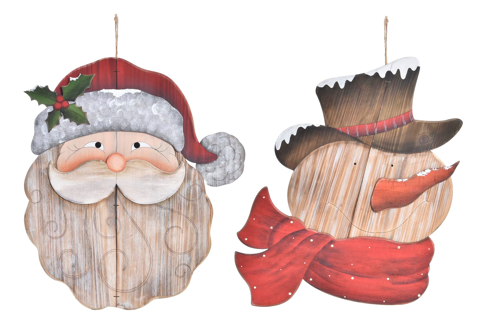 DECORACION COLGANTE MADERA 38X1,5X52 2 SURT. - Imagen 1