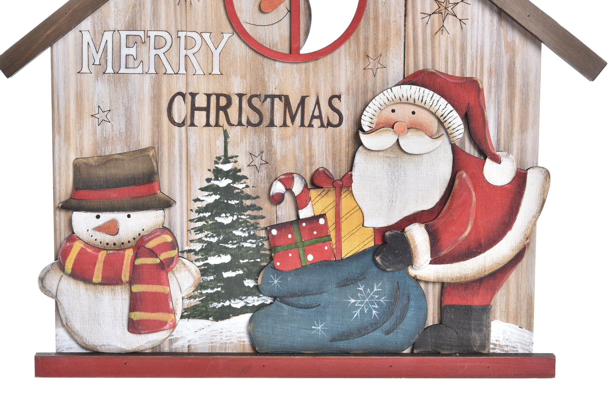 DECORACION COLGANTE MADERA 30X2X28 2 SURT. - Imagen 2