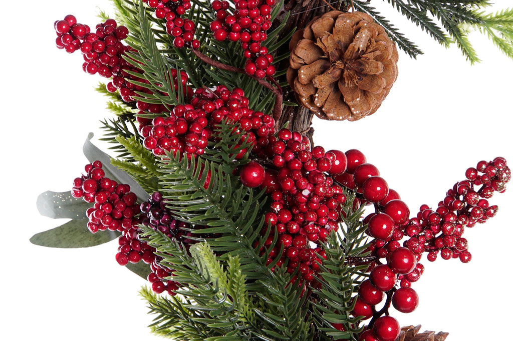 CORONA PVC METAL 50X12X50 PUERTA ROJO