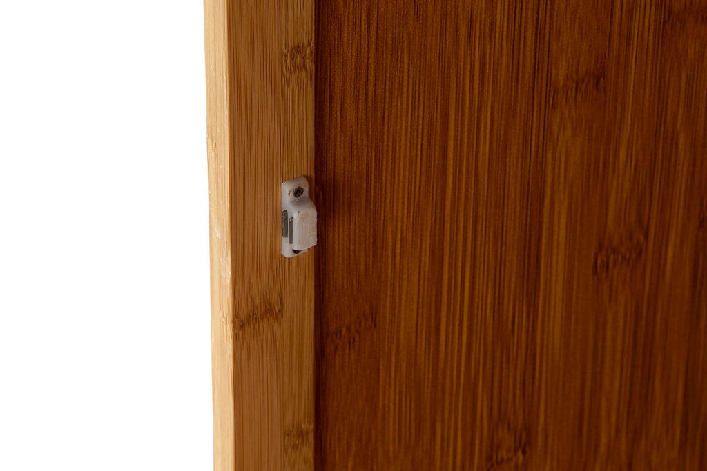 ESTANTERIA BAMBU 40X40X90 3EST, PUERTA NATURAL