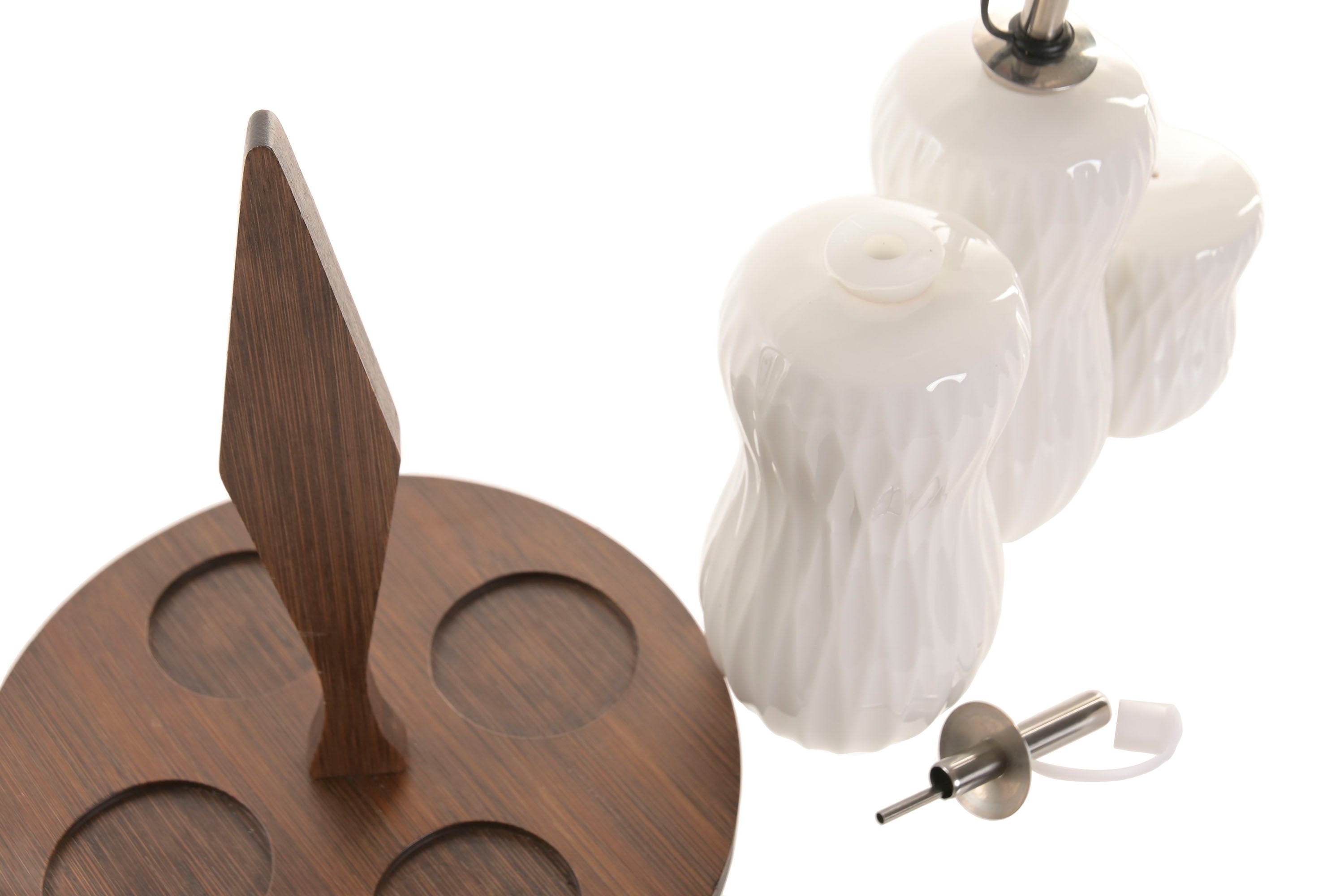 ACEITERA VINAGRERA SET 4 PORCELANA BAMBU 17X17X19