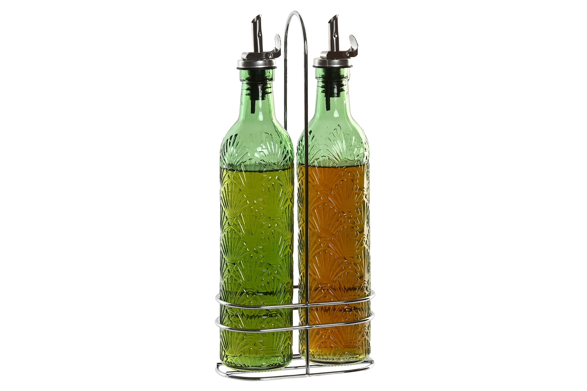 ACEITERA VINAGRERA SET 2 CRISTAL 14X7,4X32 500ML