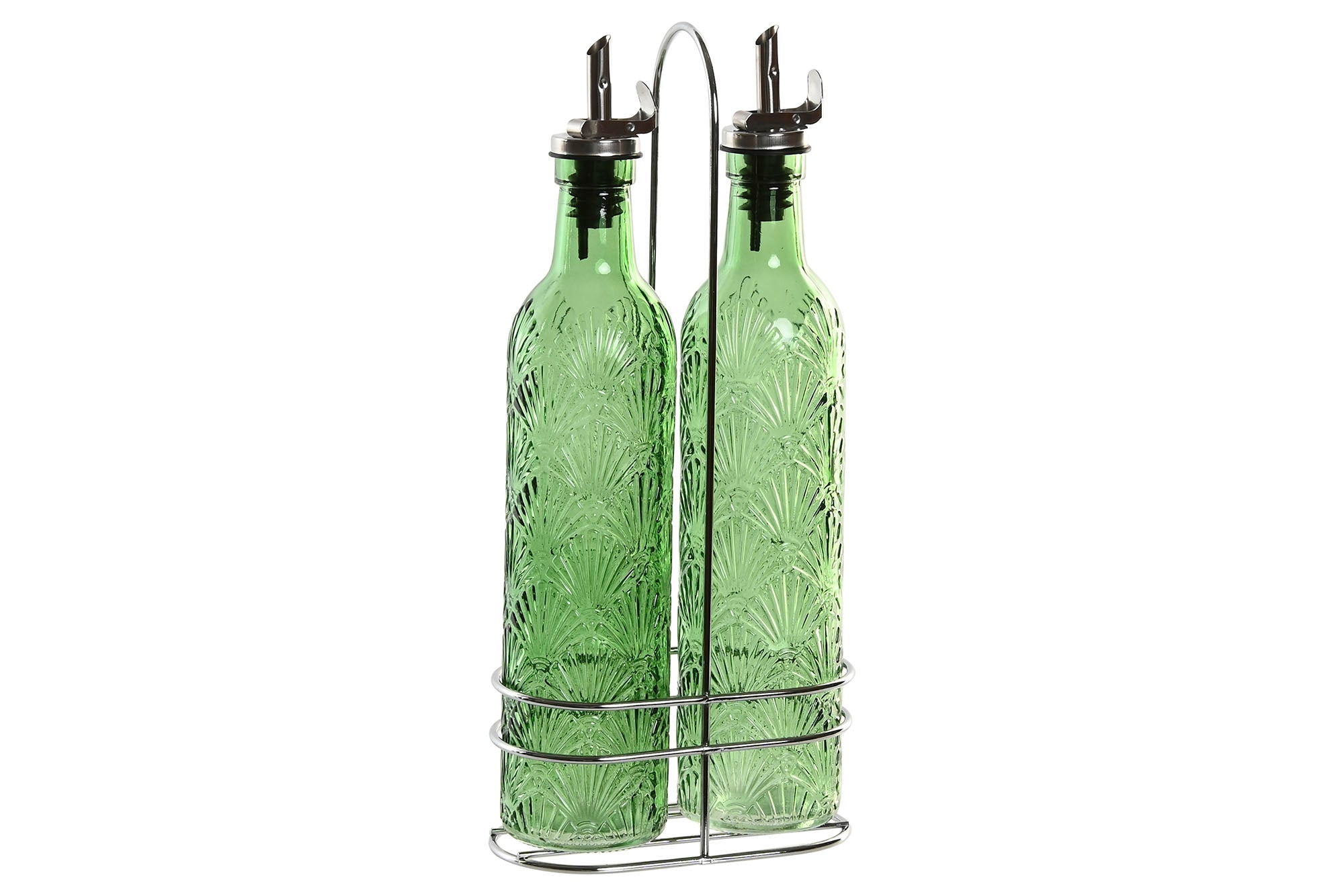 ACEITERA VINAGRERA SET 2 CRISTAL 14X7,4X32 500ML